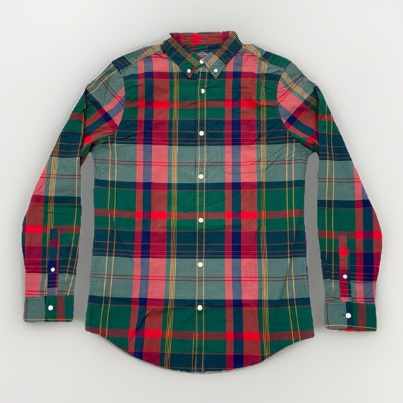 St. John's Bay Men's Button Down Shirt Size M Tall Plaid Long Sleeves NWt $48 - Picture 1 of 14